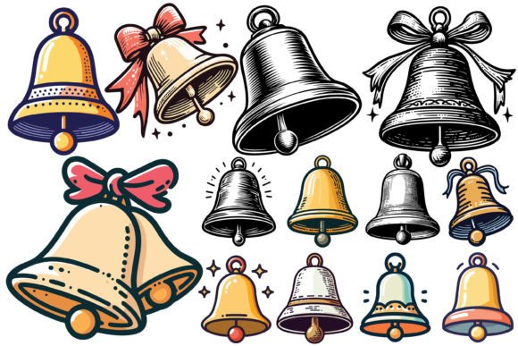 13 X Christmas Bells Bundle: A Practical Review for Digital Illustrations