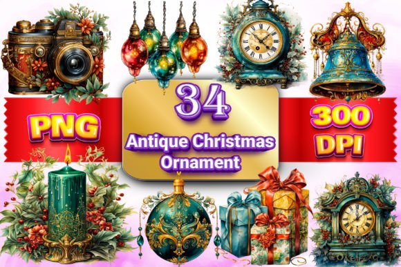 Antique Christmas Ornament Clipart: A Designer's Real-World Review