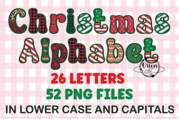 Christmas Alphabet Letters PNG Clipart in Illustrations