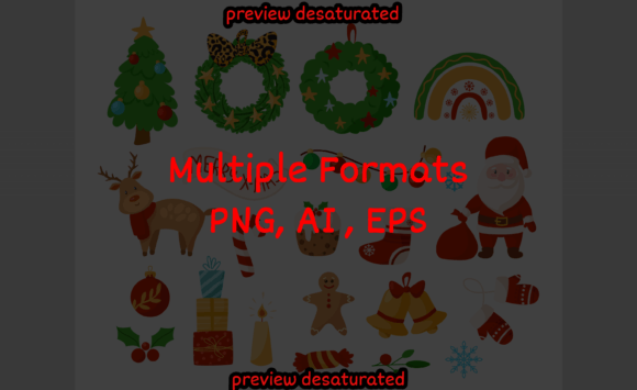 Christmas Background with Elements Chris
