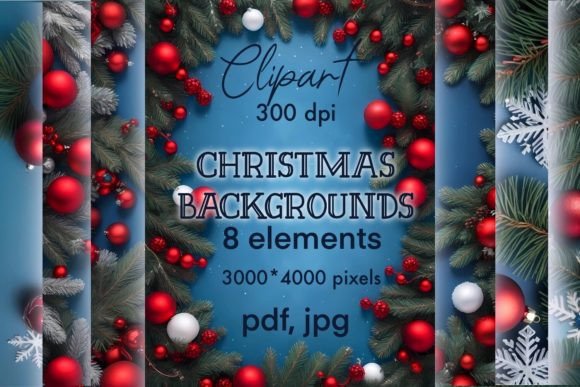Christmas Backgrounds, Digital Papers Review