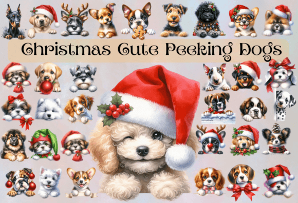 Christmas Cute Peeking Dogs Bundle Review