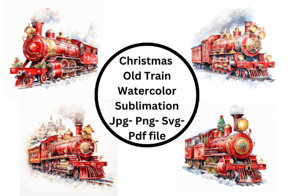 Christmas Train Watercolor Sublimation Review