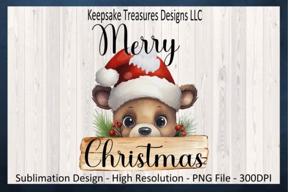 Merry Christmas Peeking Teddy Bear PNG Embroidery Review