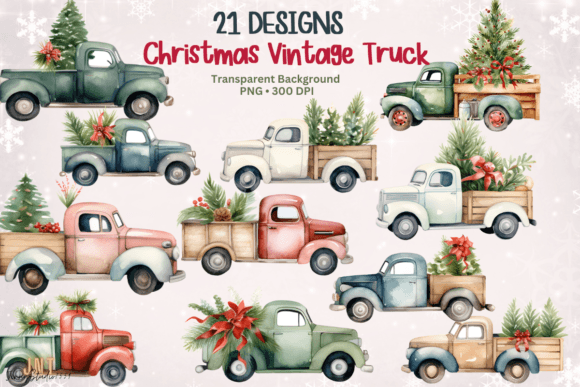 Watercolor Christmas Vintage Truck Png: A Practical Review for Digital Product Creators